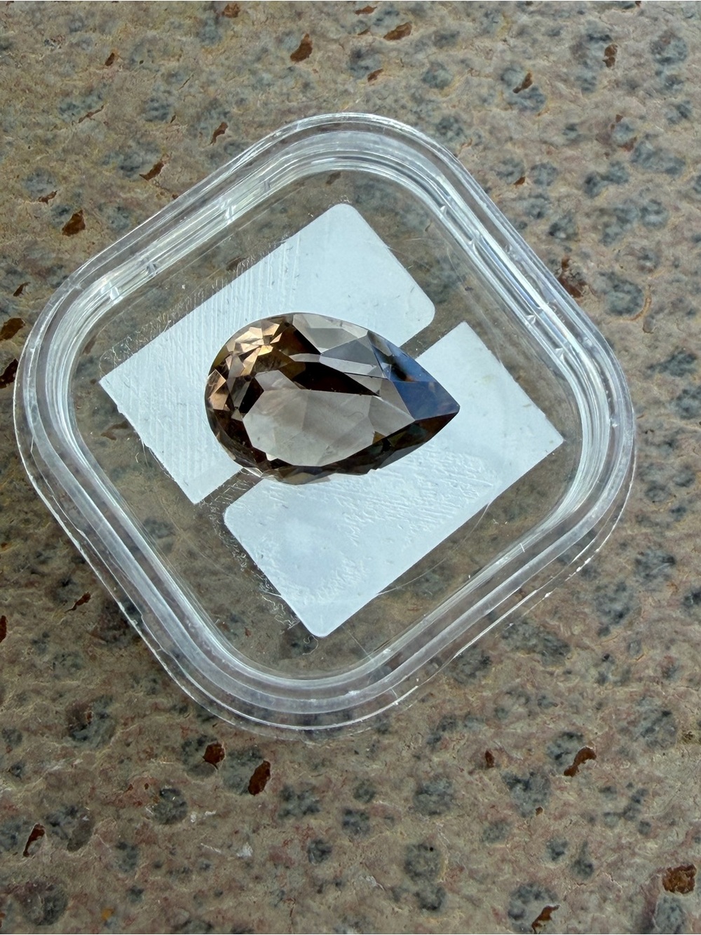 Smoky Quartz Pear Cut Gemstone 7.34 carats